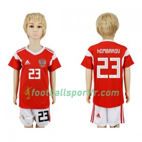 Tenue Russie Kombarov 23 Enfant Domicile Coupe du monde 2018 Maillot de Foot